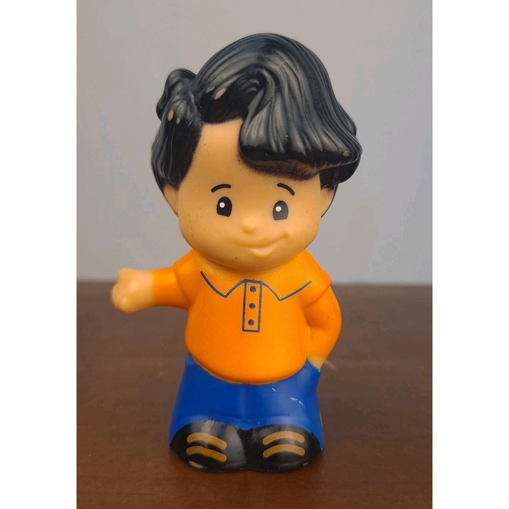 Fisher Price Little People Koby Dark Hair Orange Polo And Blue‎ Pants 2012